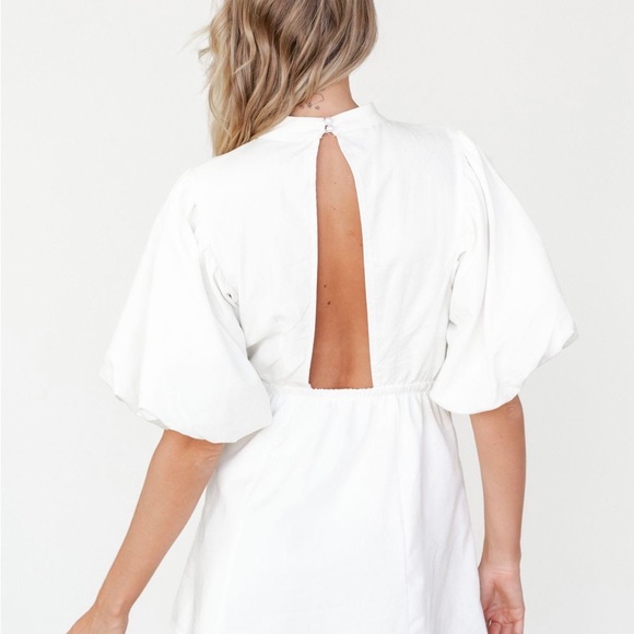 White dress from charcoal - used for bridal shower - Picture 3 of 3